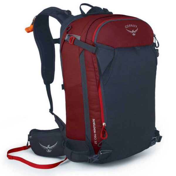Osprey ruksak Soelden Pro E2 Airbag Pack 32 (Rdeča/črna/siva