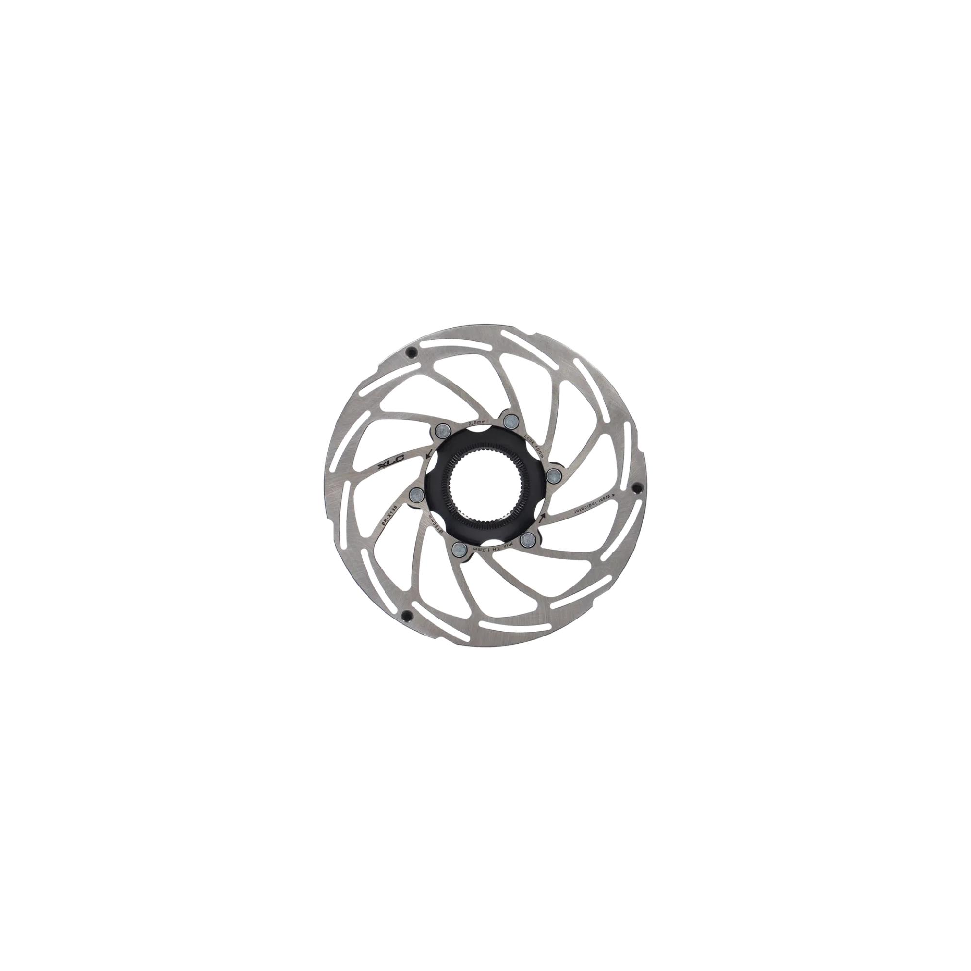 2500322961 XLC disk rotor E-bike disc-brake rotor BR-X135, O 160/2,0mm, silver, Centerlock, 165g - Slika 1