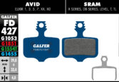 Disk pločice GALFER FD427 - SRAM X, DB, Rival / AVID Elixir - Slika 2