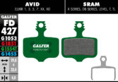 Disk pločice GALFER FD427 - SRAM X, DB, Rival / AVID Elixir - Slika 2