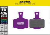 Disk pločice GALFER FD436 - MAGURA MT2-4-6-8-MTS / H11 - Slika 2
