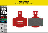 Disk pločice GALFER FD436 - MAGURA MT2-4-6-8-MTS / H11 - Slika 2