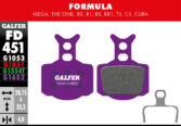Disk pločice GALFER FD451 - Formula Cura, Mega, The One - Slika 2