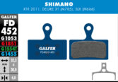 Disk pločice GALFER FD452 - Shimano SLX / XTR - Slika 2