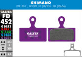Disk pločice GALFER FD452 - Shimano SLX / XTR - Slika 2