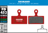 Disk pločice GALFER FD452 - Shimano SLX / XTR - Slika 2