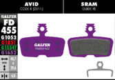 Disk pločice GALFER FD455 - Sram Code R - Slika 2