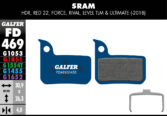 Disk pločice GALFER FD469 - Sram RED, Force, Rival - Slika 2