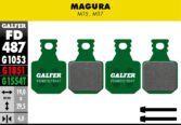 Disk pločice GALFER FD487 - Magura MT5/MT7 - Slika 2