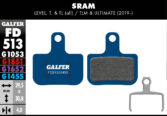 Disk pločice GALFER FD513 - Sram Level T - Slika 2