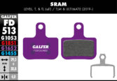 Disk pločice GALFER FD513 - Sram Level T - Slika 2