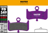 Disk pločice GALFER FD549 - Hayes Dominion A4 - Slika 2