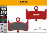 Disk pločice GALFER FD549 - Hayes Dominion A4 - Slika 2