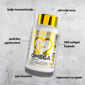 100% Smart Omega 3 - 100 softgel kapsula - Slika 2