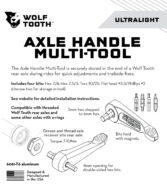 Wolf Tooth Axle Handle alat - plava - Slika 10