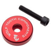 Wolf Tooth Ultralight Stem Cap s integriranim distancerom - crvena - Slika 5