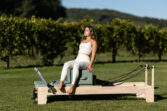 Sprava za pilates Toorx Oak wood Reformer PTX 5000 Green Tea - Slika 3