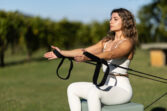 Sprava za pilates Toorx Oak wood Reformer PTX 5000 Green Tea - Slika 4