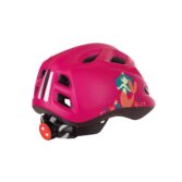 Polisport dječja biciklistička kaciga PREMIUM + LED svjetlo roza - Slika 3